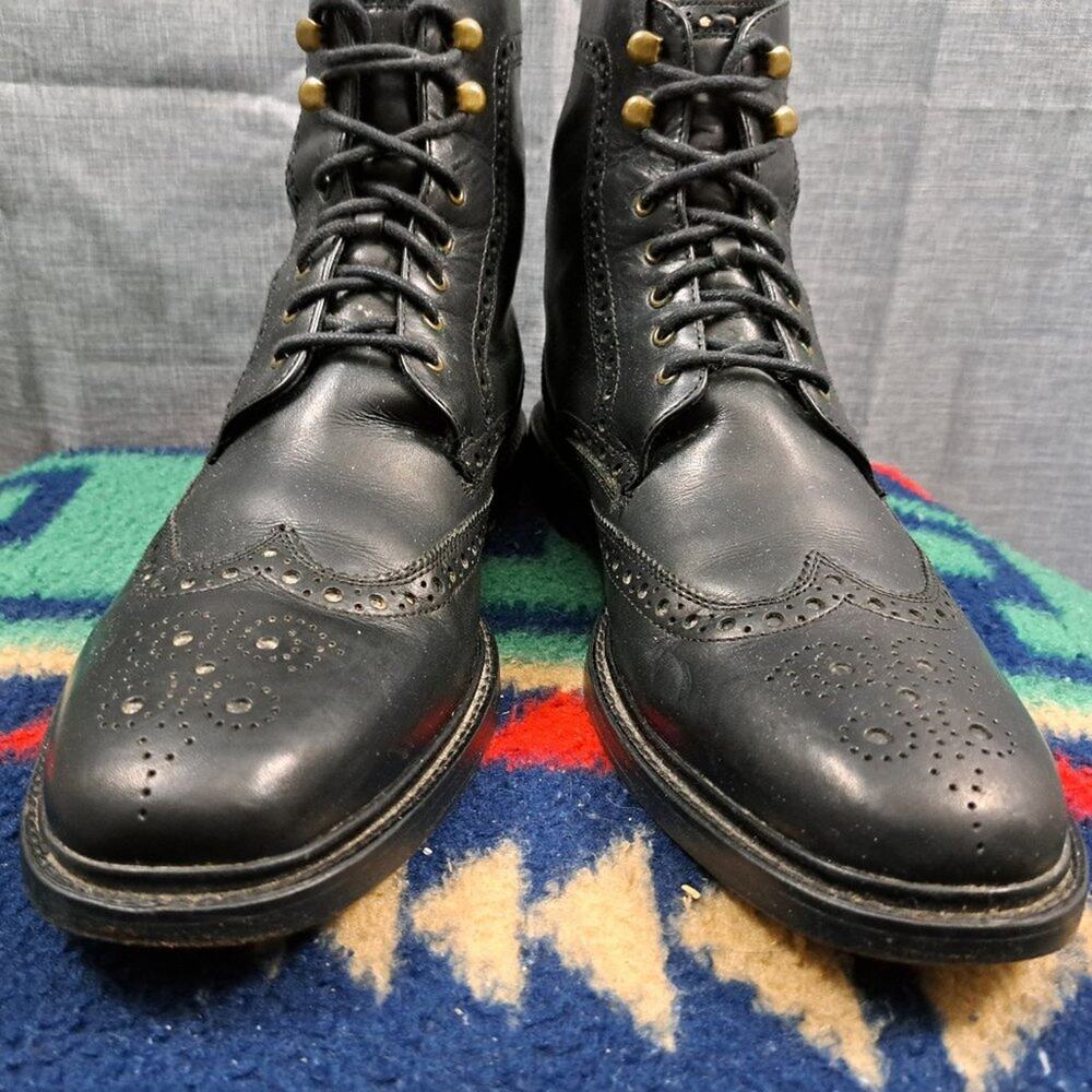%Cole Haan Boots Men Leather Black Size 10.5M / D11 - Picture 9 of 14